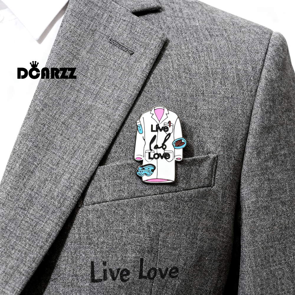Medical Lab Science - DCARZZ White Clothes Lab Enemel Pin