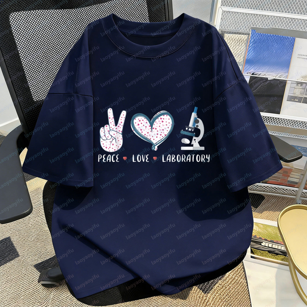 Lab Worker T-Shirt Peace Love  – обзор и цена Medical Lab Worker