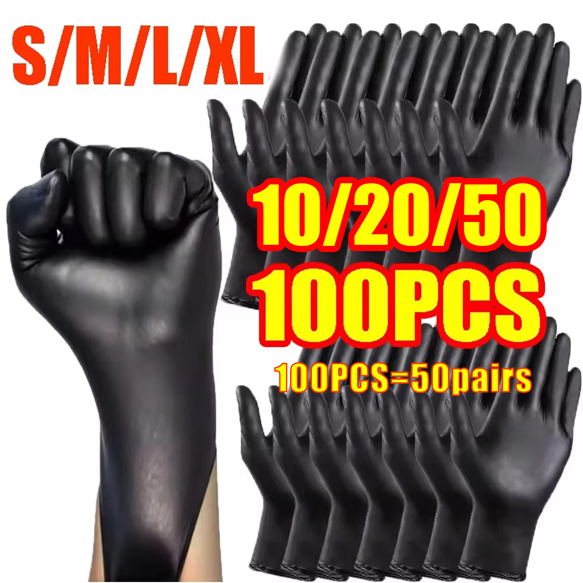 10/20/50/100PCS Bagged Disposa – обзор и цена Disposable Gloves Nitrile