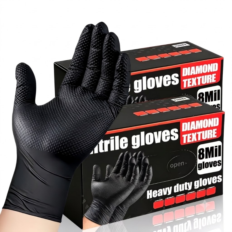 Heavy Duty Black Industrial Ni – обзор и цена Disposable Gloves Nitrile