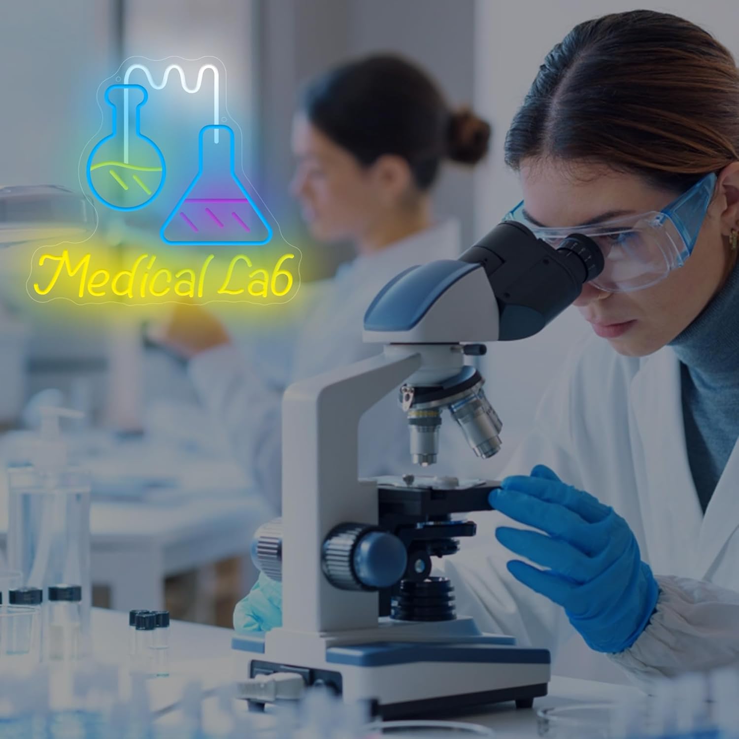 Science Laboratory Neon Sign U – обзор и цена Medical Lab Study