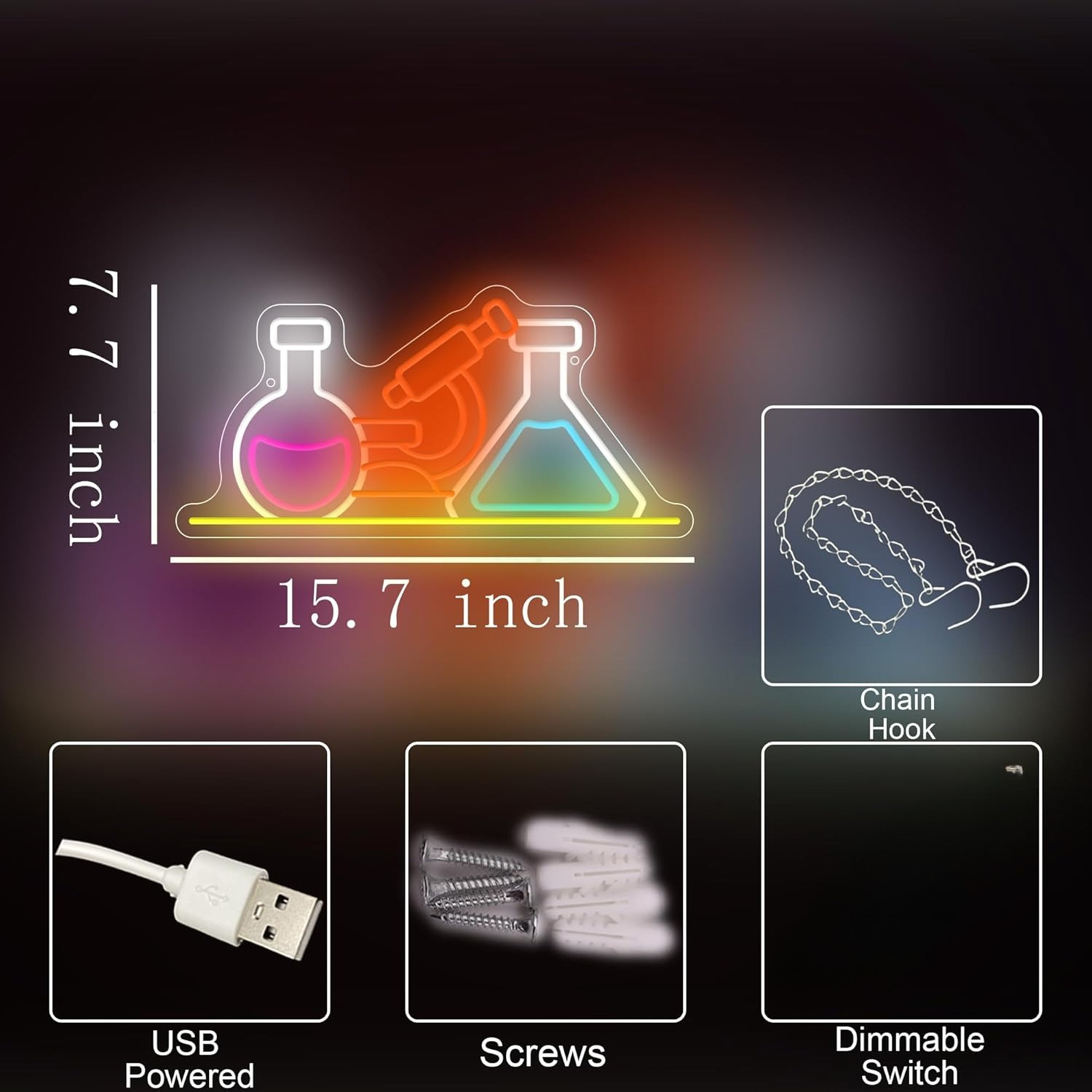 Science Laboratory Neon Sign U – обзор и цена Medical Lab Study