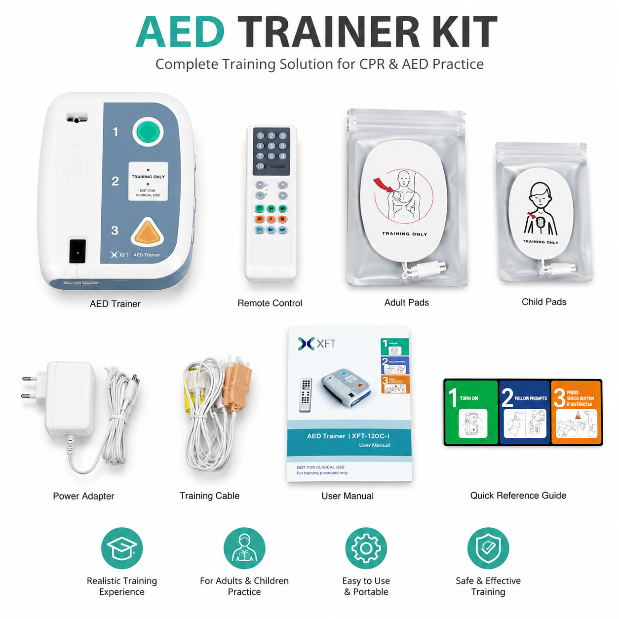 20 Languages AED Trainer XFT-1 – обзор и цена Defibrillator Aed Trainer