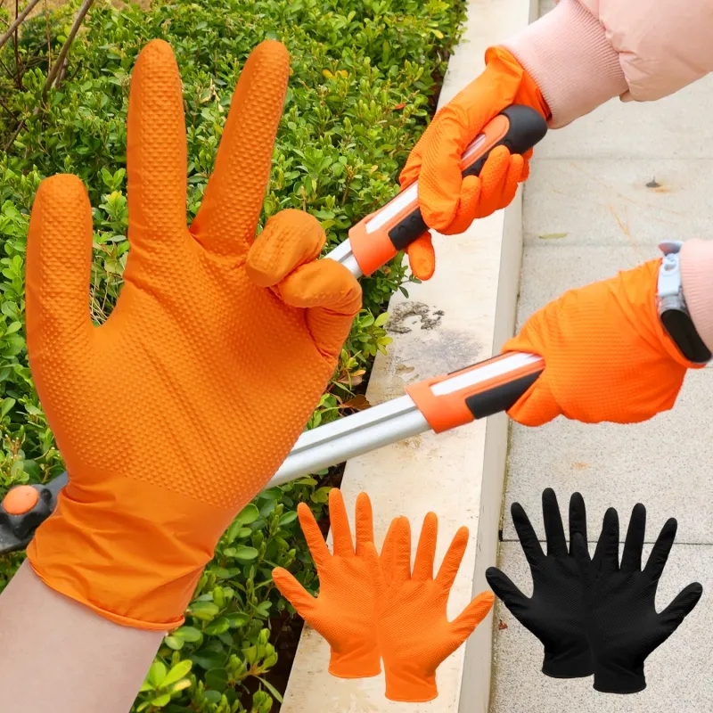 Heavy Duty Orange Nitrile Glov – обзор и цена Disposable Gloves Nitrile