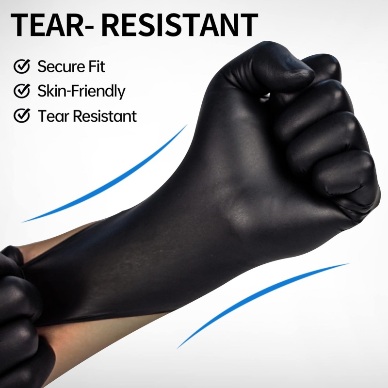 100PCS Black Nitrile Gloves Di – обзор и цена Disposable Gloves Nitrile