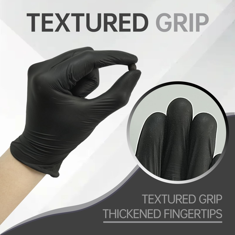 100PCS Black Nitrile Gloves Di – обзор и цена Disposable Gloves Nitrile