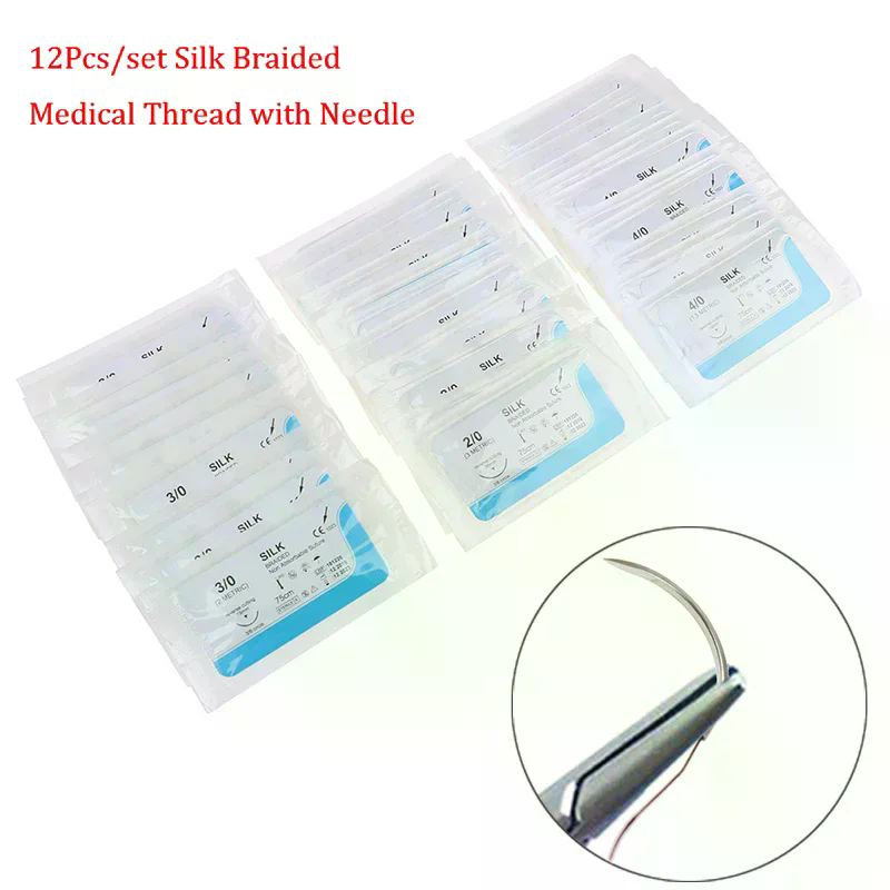 12PCS Silk Dental Suture Kit S – обзор и цена Medical Lab Kit