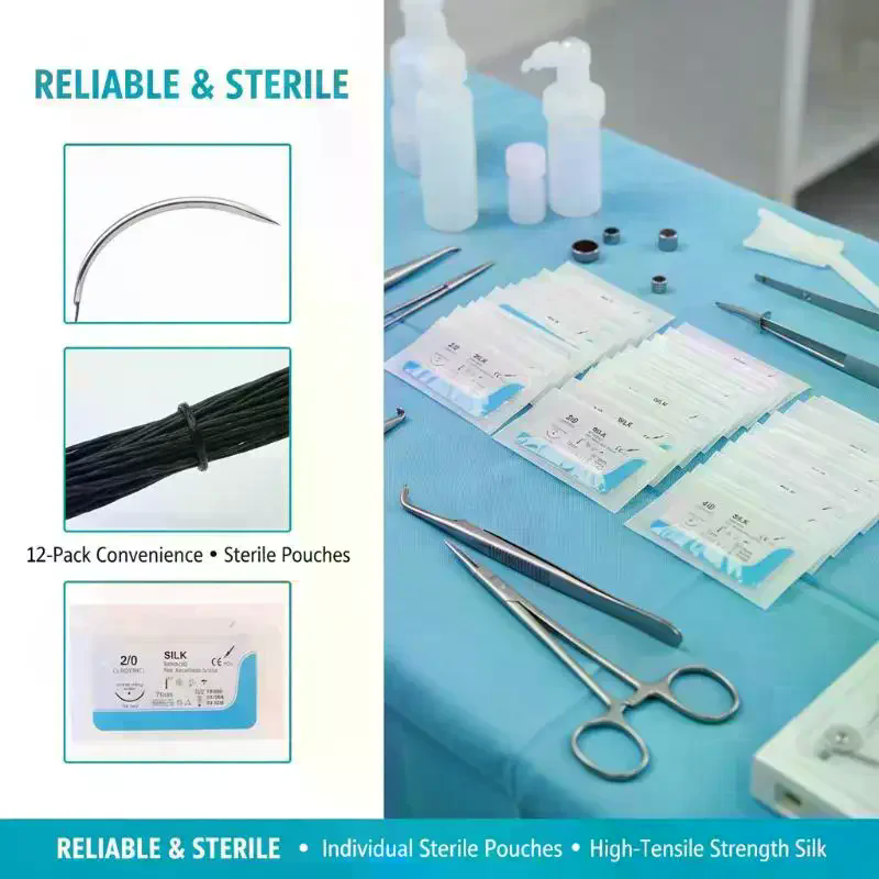 12PCS Silk Dental Suture Kit S – обзор и цена Medical Lab Kit